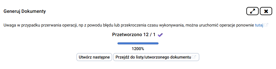 platformaERP - RW-P na podstawie Bilansu zlecenia